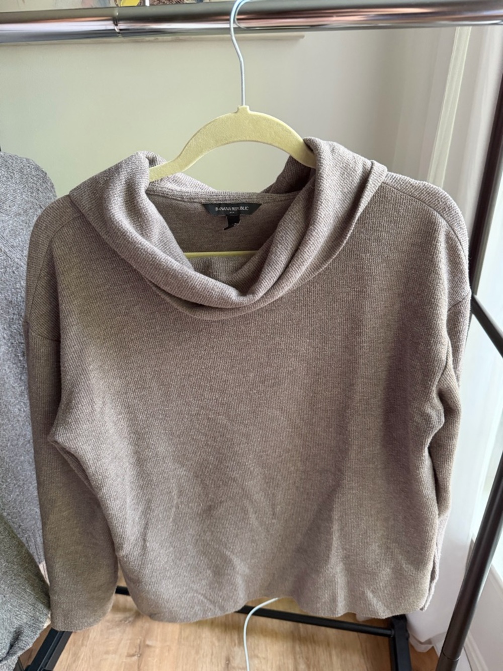 Banana Republic Taupe Cowlneck Sweater - Women's